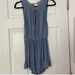 Beautiful Audrey 3+1 Blue Ruffle Romper
